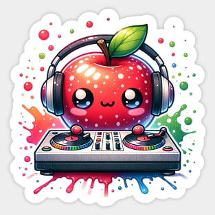 Apple DJ Sticker